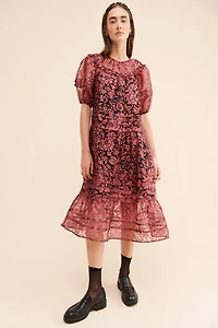 Current Air Pleated Floral Dress