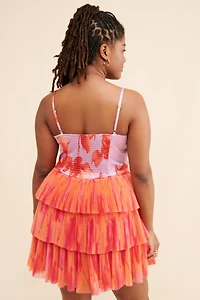 Hutch Sleeveless Tulle Bow Mini Dress