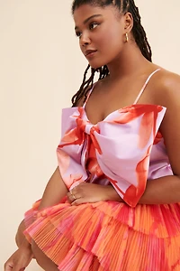 Hutch Sleeveless Tulle Bow Mini Dress