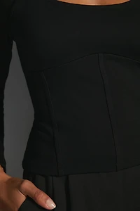 Maeve Ponte Corset Top