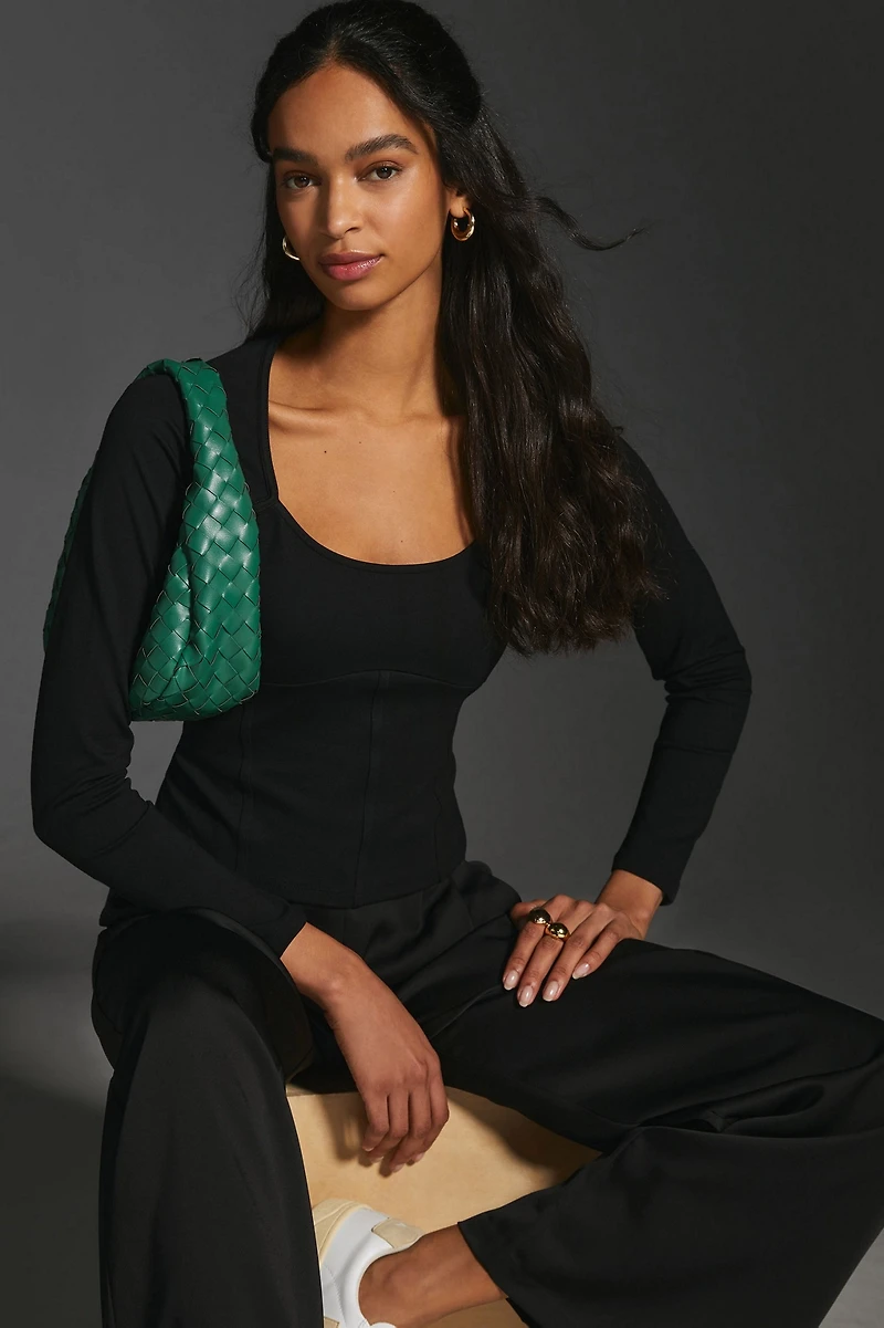 Maeve Ponte Corset Top