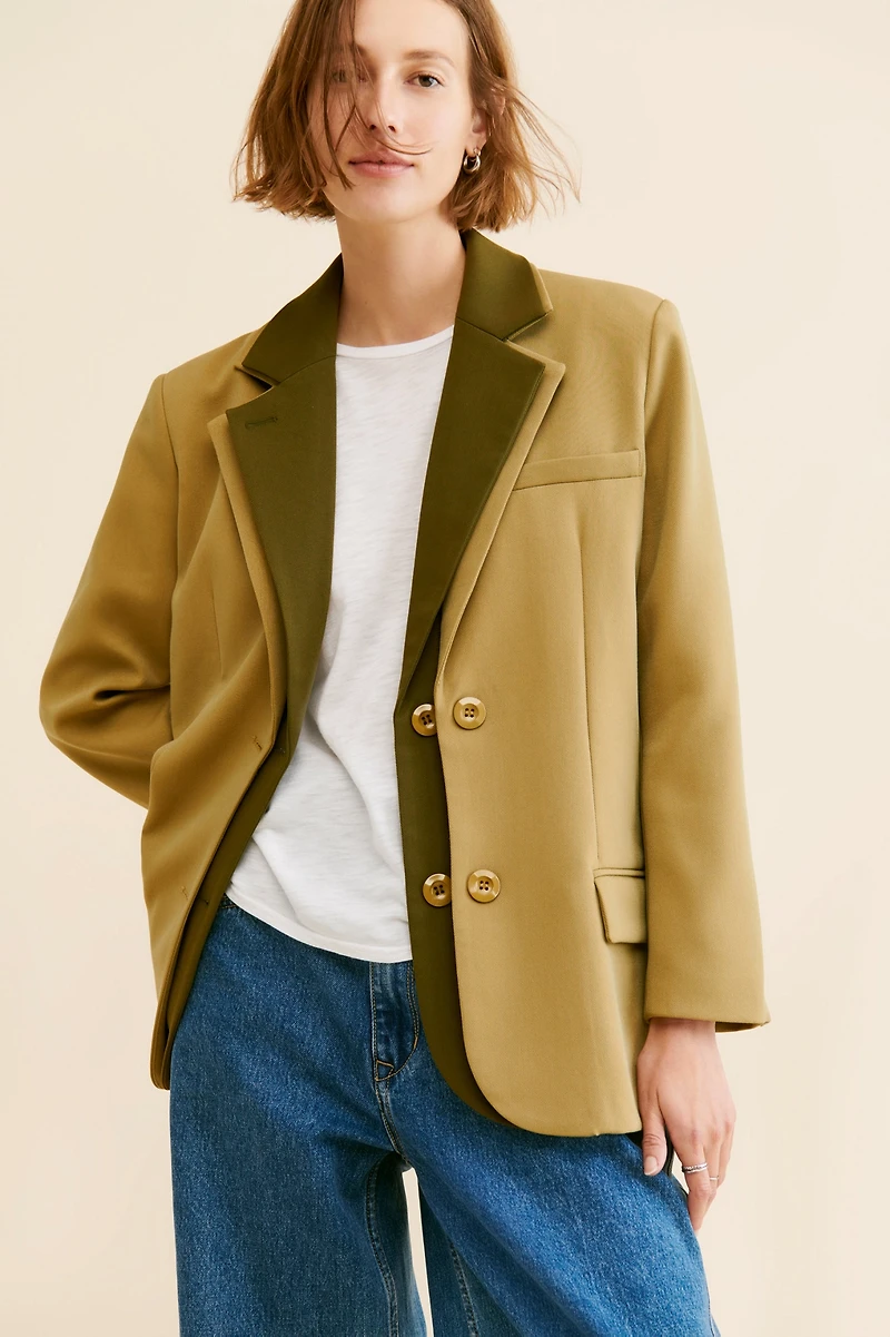 FRENCHMAUVE Isaac Layered Blazer