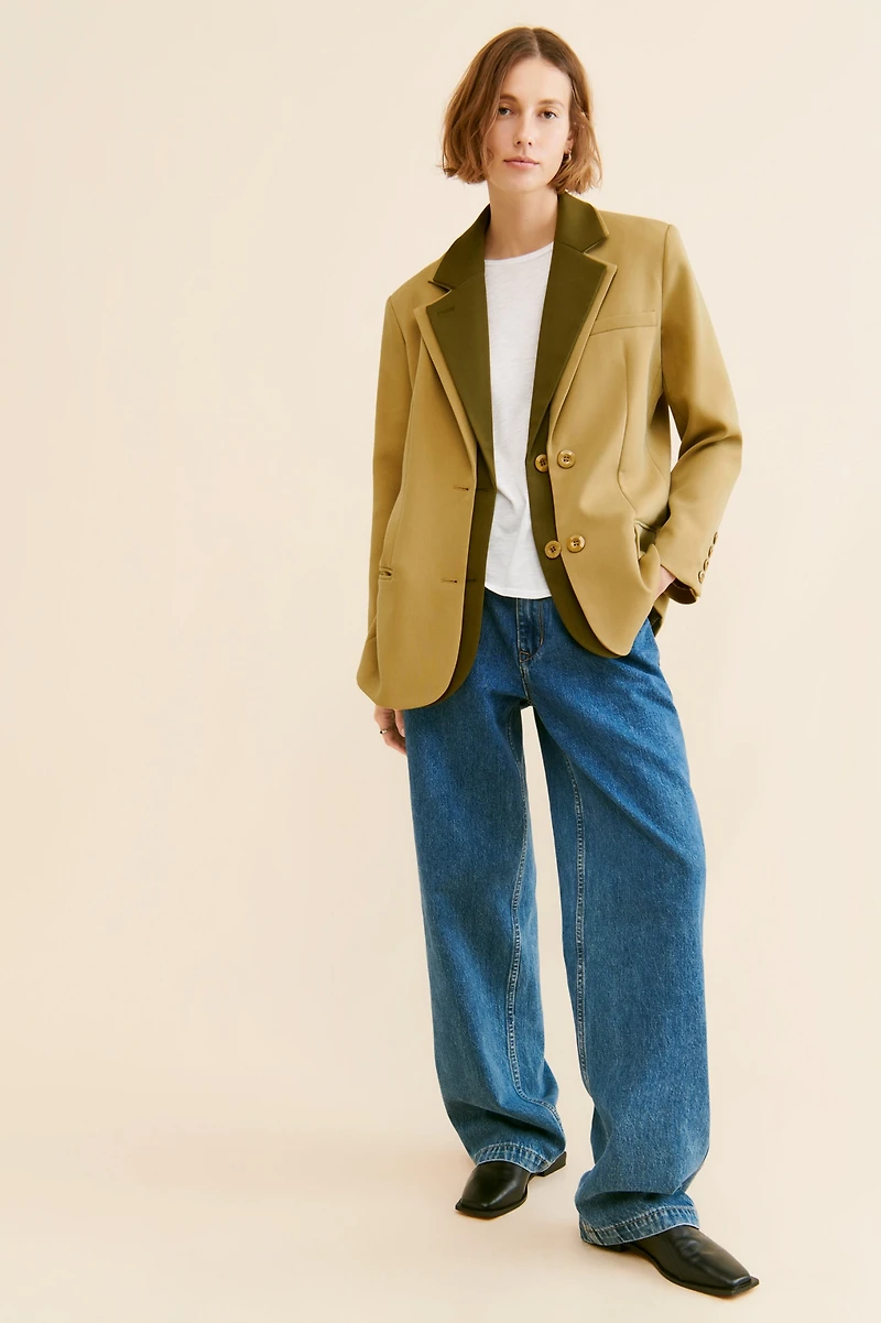 FRENCHMAUVE Isaac Layered Blazer