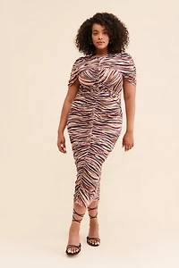 Eloquii Capelet Ruched Dress