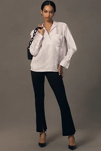 Pilcro Long-Sleeve Shine Blouse