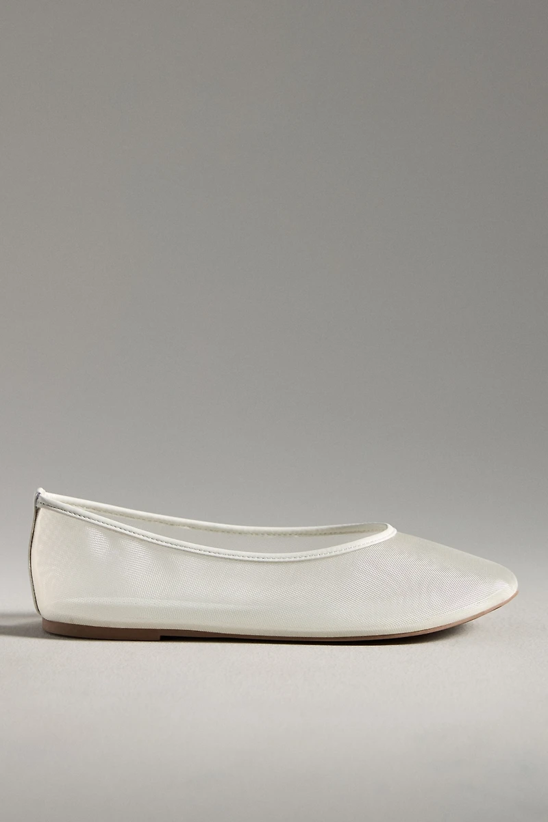 By Anthropologie Mesh Ballet Flats