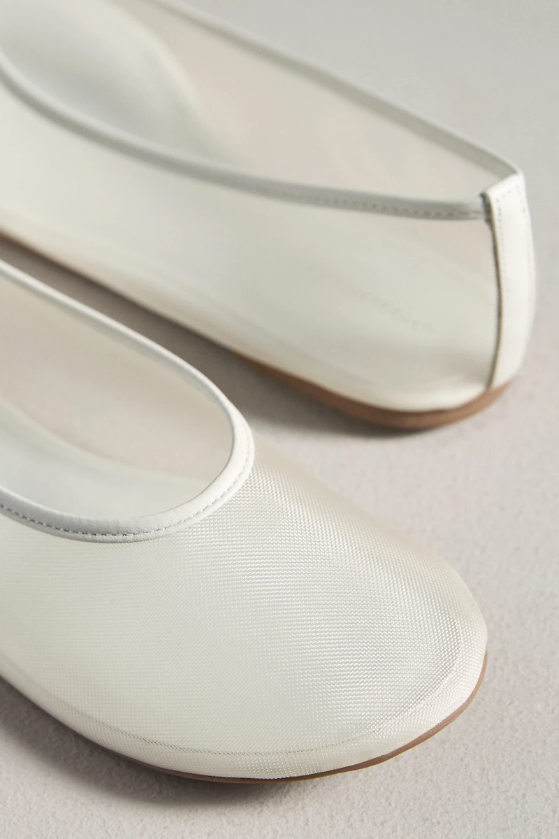By Anthropologie Mesh Ballet Flats