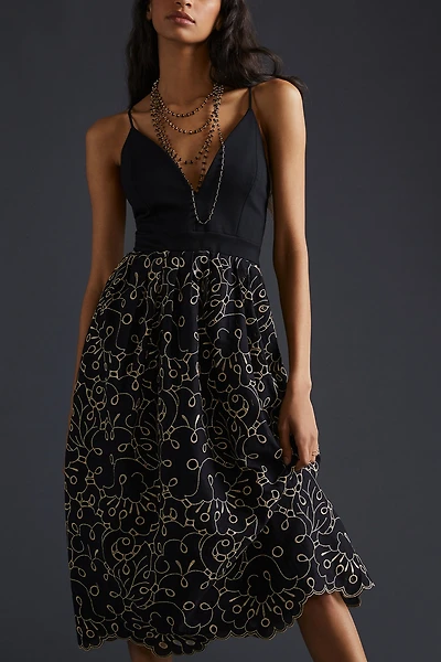 Maeve Eyelet Midi Dress