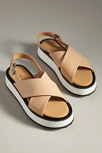 Maeve Cross-Strap Platform Sandals