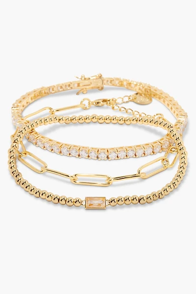 Brook & York Custom Birthstone Bracelet Set