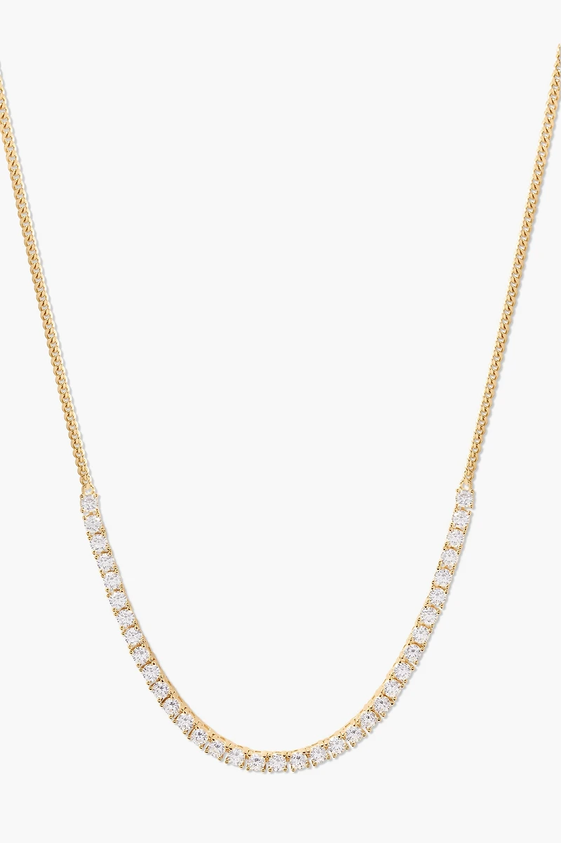 Brook & York Vermeil Half Tennis Chain Necklace
