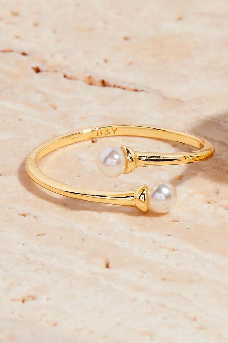 Brook & York Pearl Twist Ring