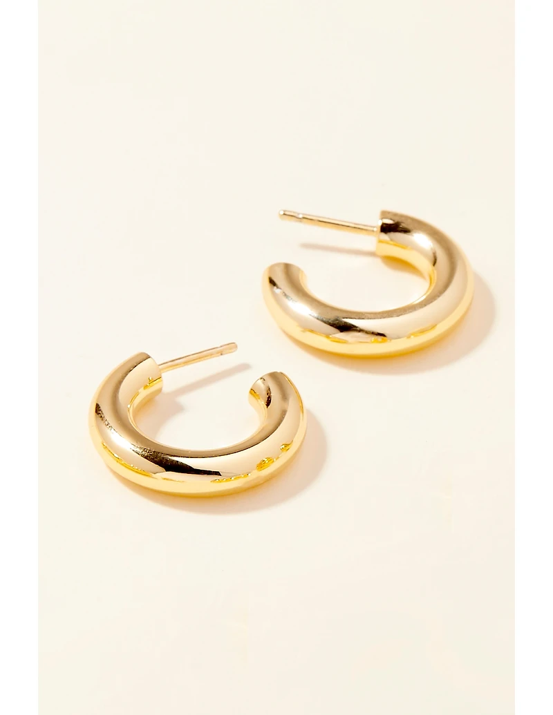 Brook & York Sleek Vermeil Hoop Earrings