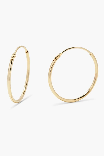 Brook & York Classic Vermeil Endless Hoops