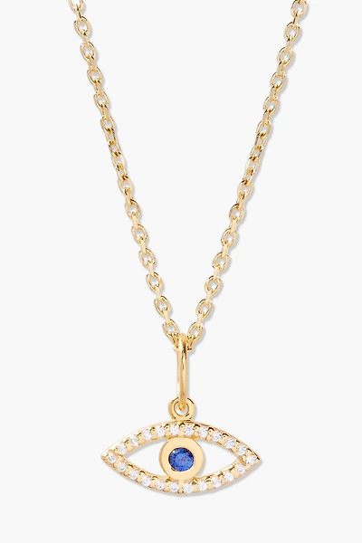 Brook & York Vermeil Evil Eye Pendant Necklace
