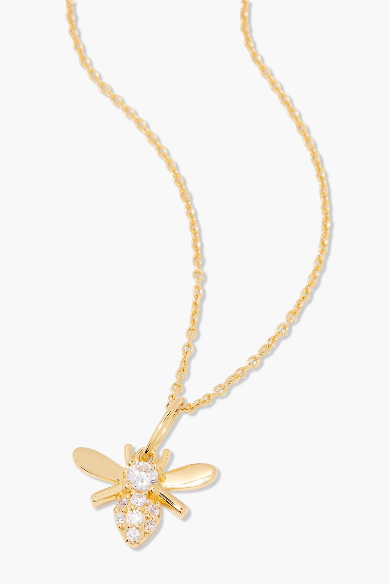 Brook & York Vermeil Bee Pendant Necklace