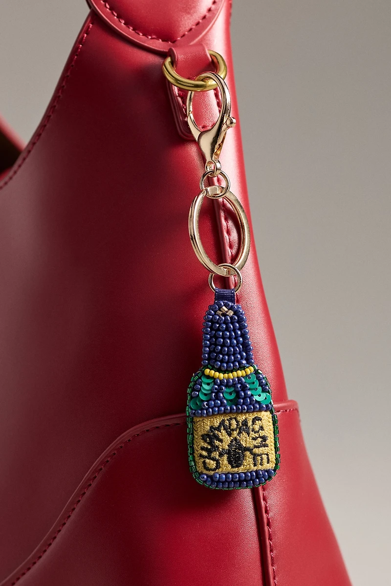 Libations Beaded Bag Charm