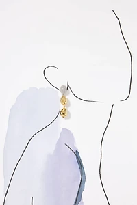 Lele Sadoughi Pebble Linear Drop Earrings