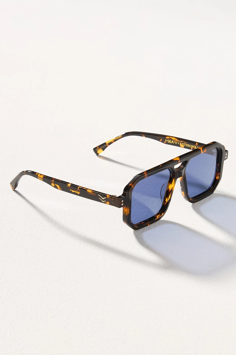 I-SEA Ellie Square Aviator Sunglasses