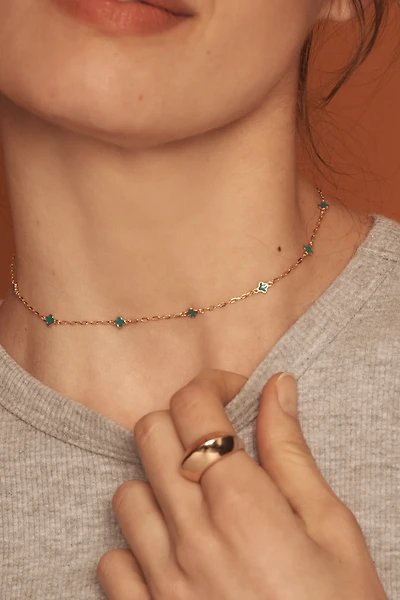 Tiny Clover Chain Necklace