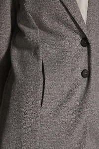 Bagatelle Pattern Button Front Blazer