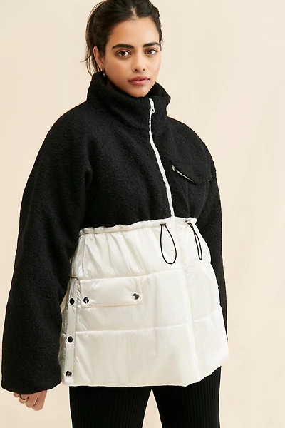 Maeve Nylon Shearling Liner Jacket