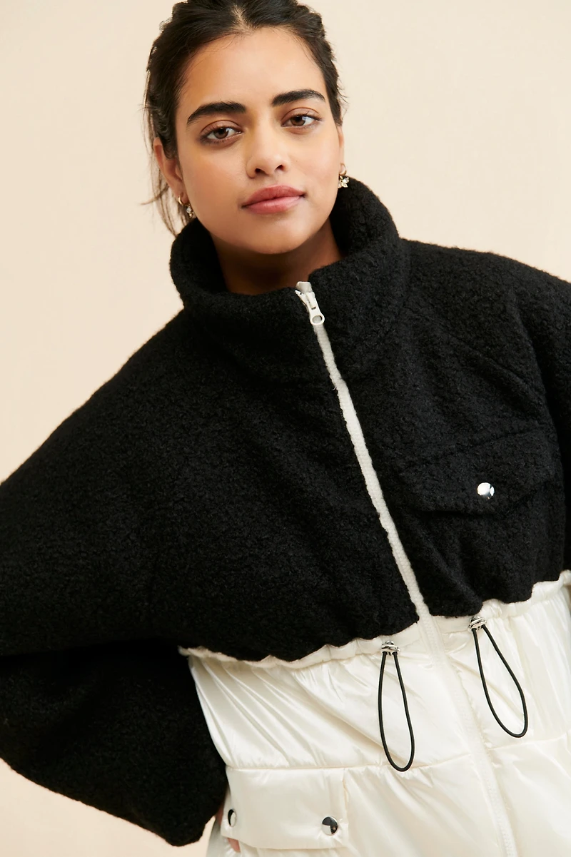 Maeve Nylon Shearling Liner Jacket