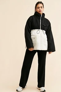 Maeve Nylon Shearling Liner Jacket