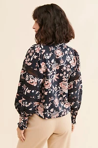 Love The Label Cotton Lace Button-Down