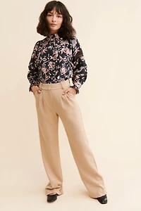 Love The Label Cotton Lace Button-Down
