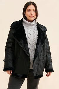 Hutch Rhys Sherpa Moto Jacket