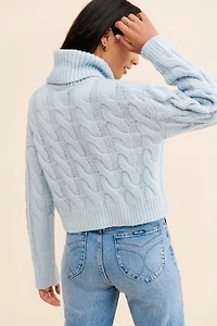 Better Garment Cable Turtleneck Pullover
