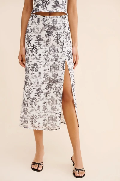 Kourt Silvie Midi Skirt