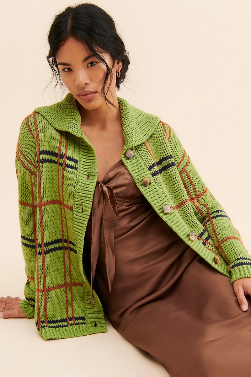 Callahan Bonnie Plaid Cardigan