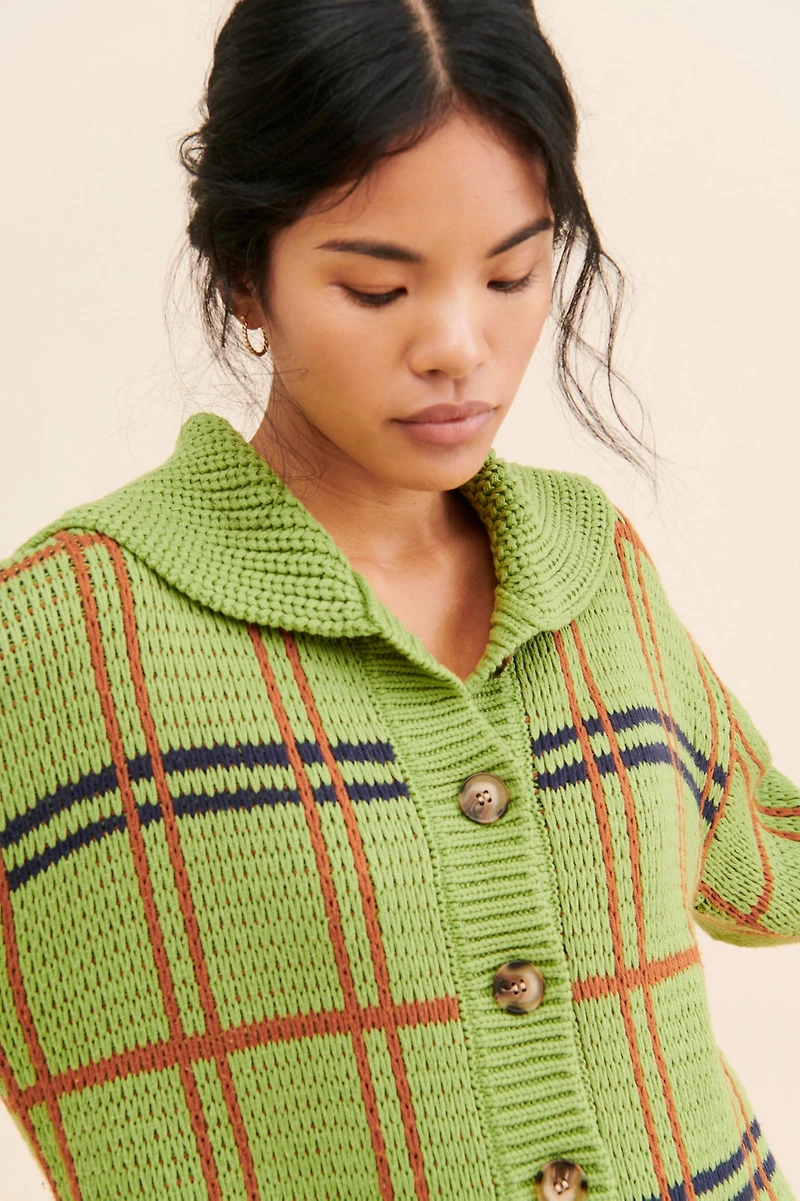 Callahan Bonnie Plaid Cardigan