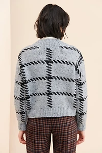 Line + Dot Michaela Plaid Sweater