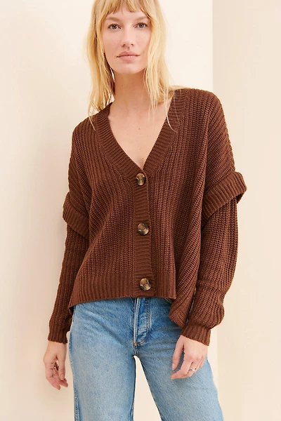 RD Style Oversized Ribbed Cardigan