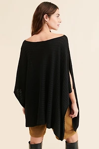 ONA Cable Knit Poncho