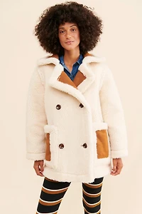 En Saison Quincy Reversible Sherpa Coat