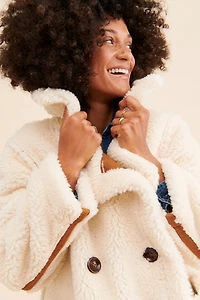 En Saison Quincy Reversible Sherpa Coat