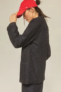 Corey Lynn Calter Lace Adorned Blazer