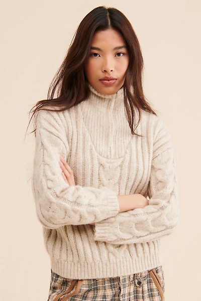Little Lies Half Zip Sweater