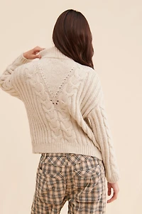 Little Lies Half Zip Sweater
