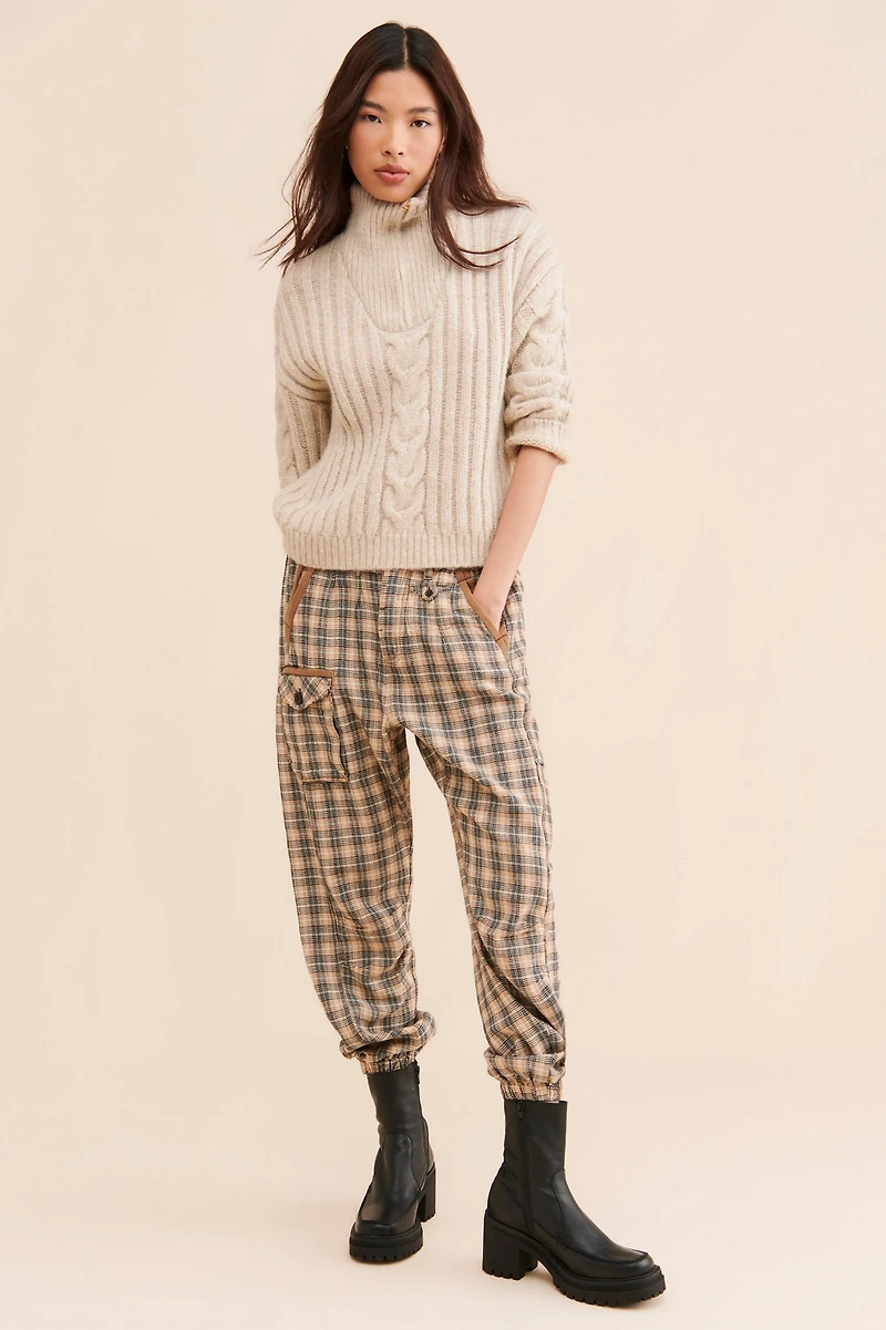 Little Lies Half Zip Sweater