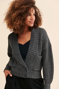 Deep-V Cardigan