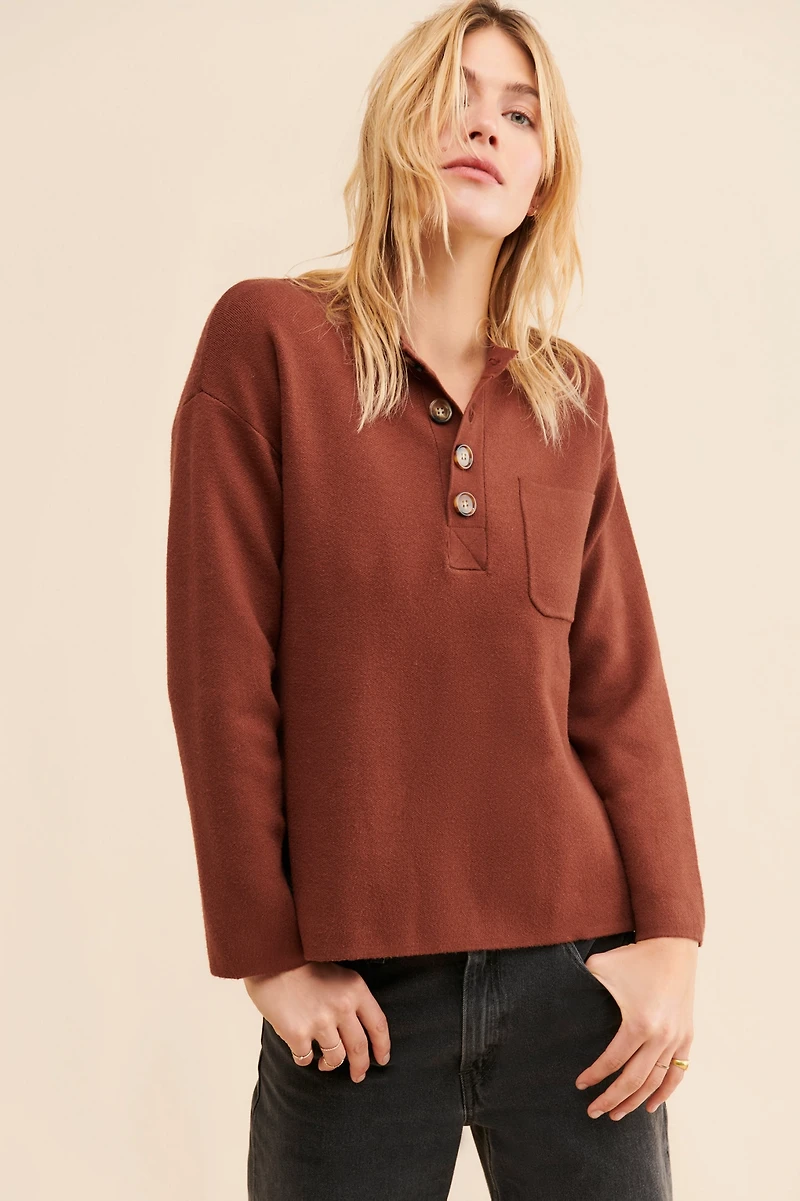 Greylin Lou Cozy Knit Top
