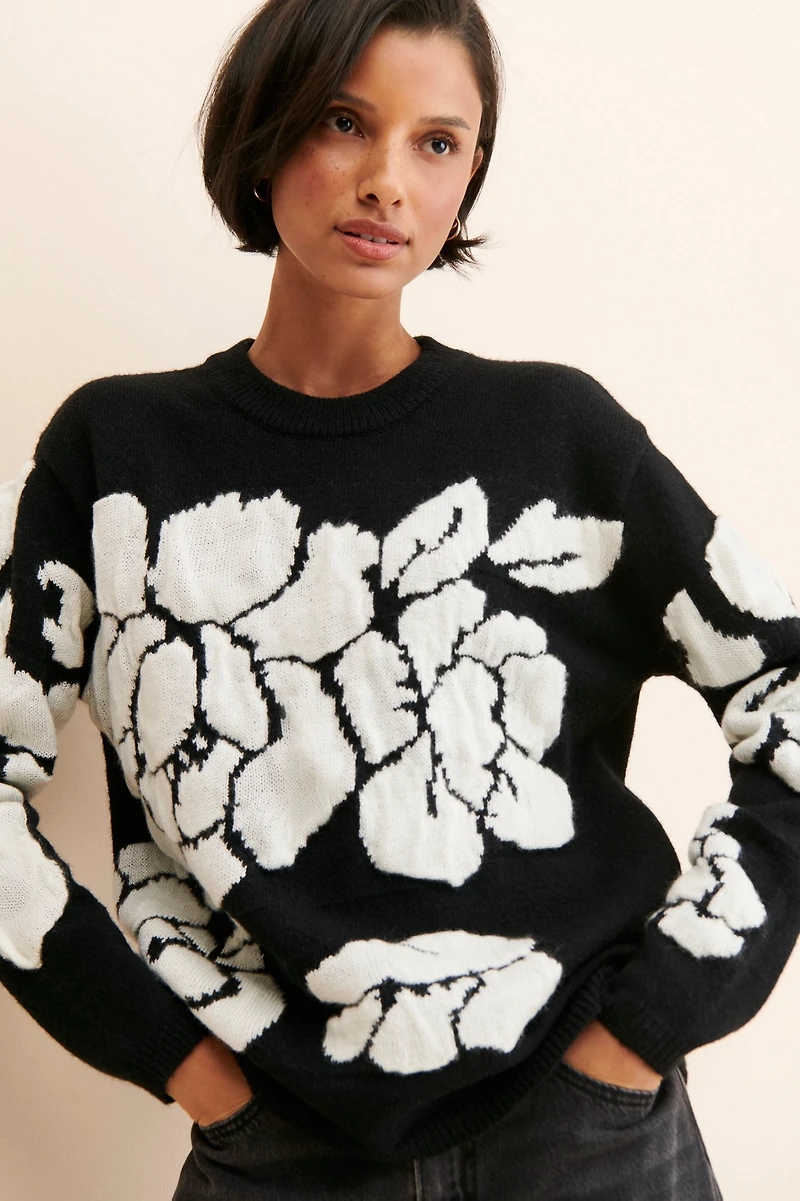 Ciebon Emilia Printed Sweater