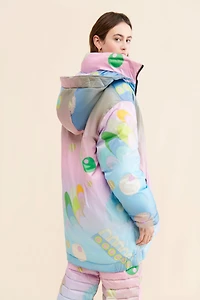 Cynthia Rowley Printed Puffer Jacket