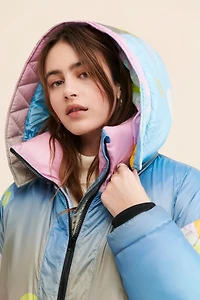 Cynthia Rowley Printed Puffer Jacket