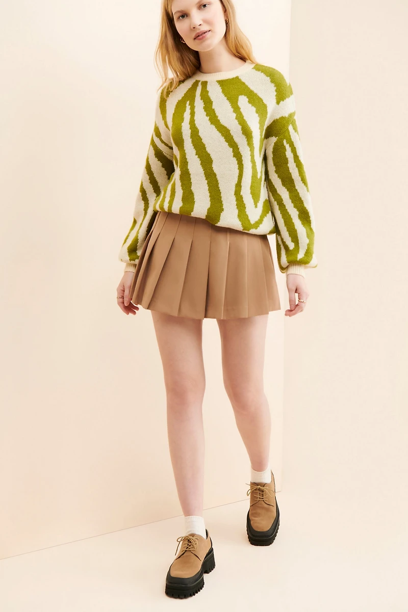 Theo & Spence Zebra Knit Sweater